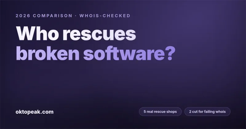 Best Software Rescue Companies (2026): Who Actually Takes Over Broken Projects