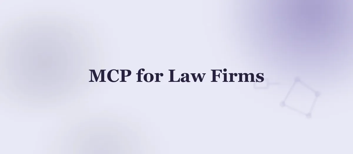 How to Build a Claude MCP Server for Law Firms
