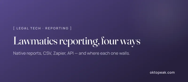 Lawmatics Reporting: Four Ways to Get Your Pipeline Data Out