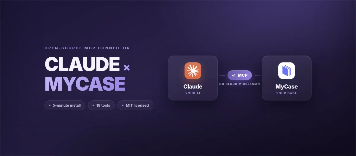 MyCase MCP Server: Open-Source Claude Integration for Law Firms